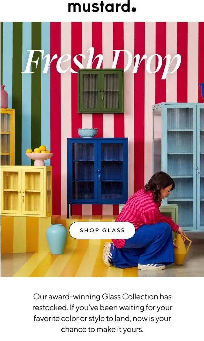Mustard Made USA: Sold out Glass pieces are finally back!