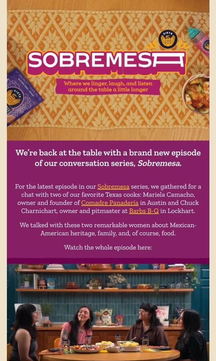 Siete Foods: Sobremesa: Latino Heritage Month 🎉