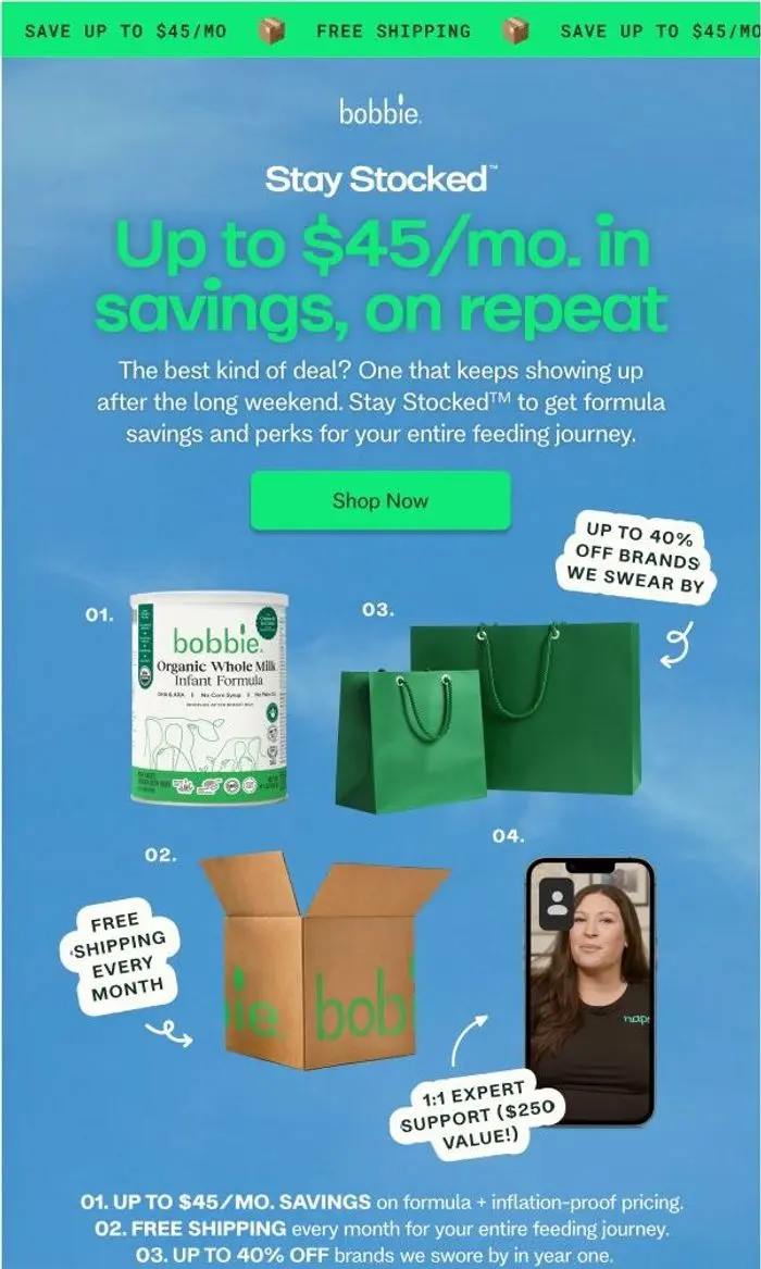 Bobbie: Still paying full price for formula? Let’s change that