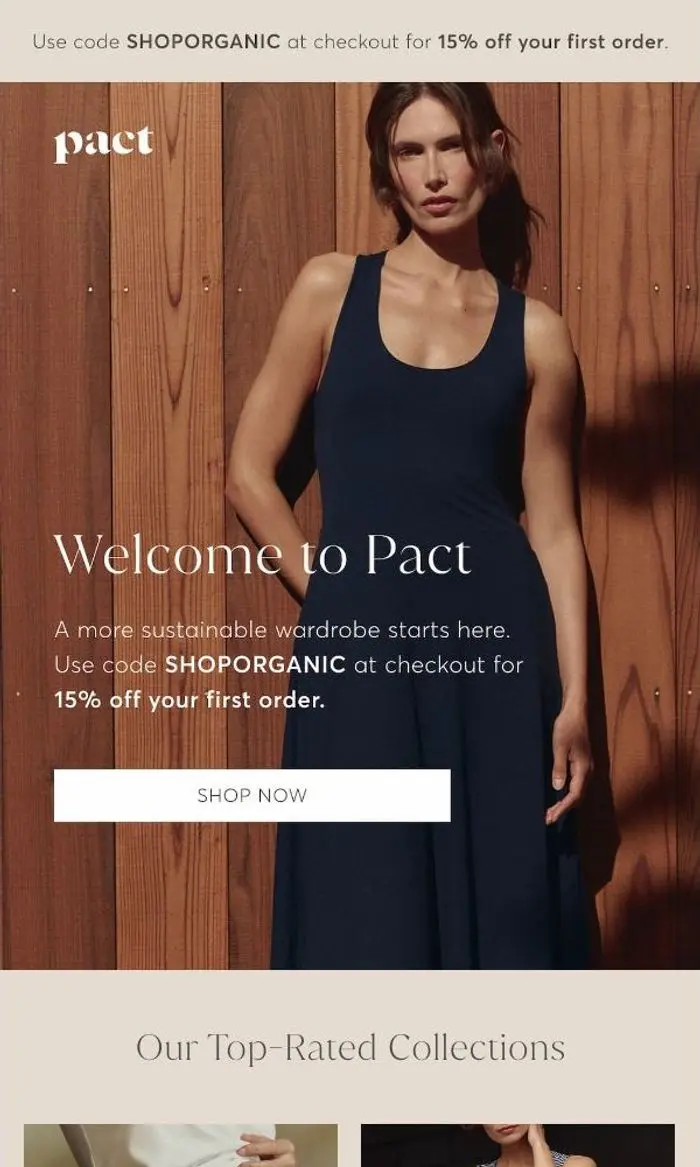 p a c t ®: Welcome! Here's 15% Off