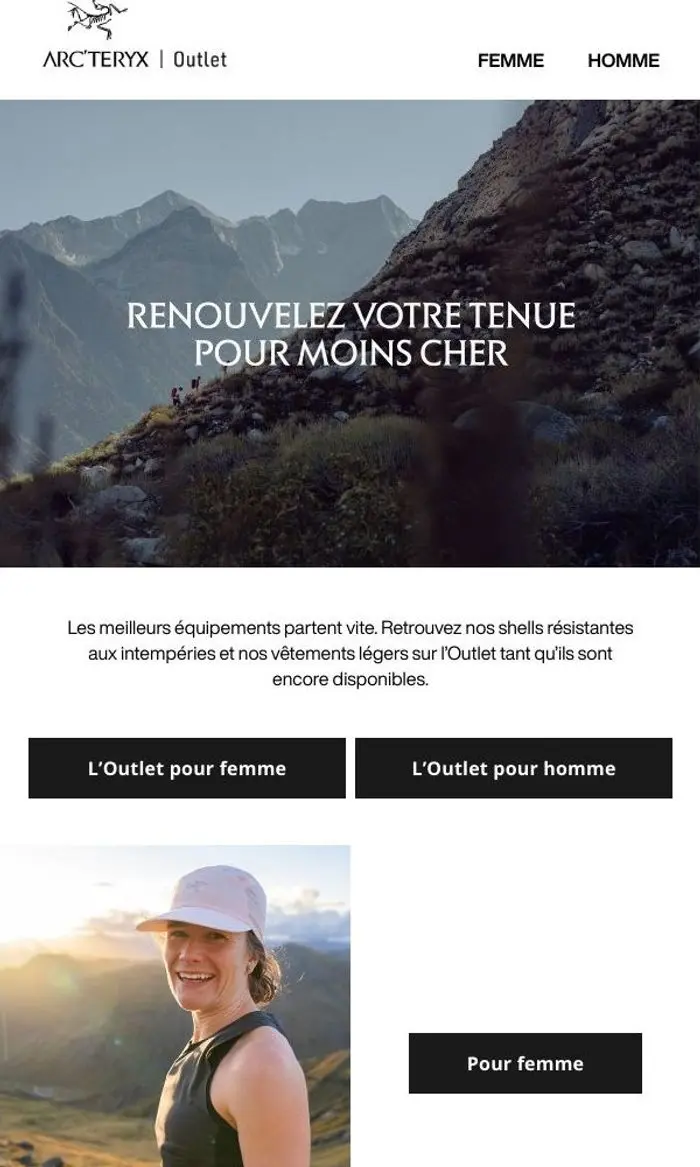 Arc'teryx Outlet: Notre dernier arrivage vous attend sur l’Outlet