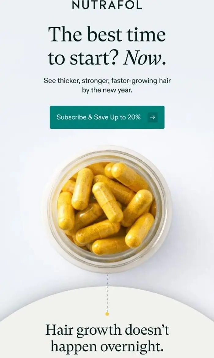 Nutrafol: Future you will thank you.