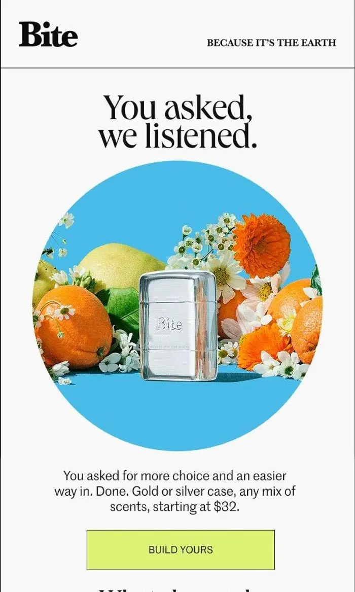 Bite: THE NEW DEODORANT EXPERIENCE