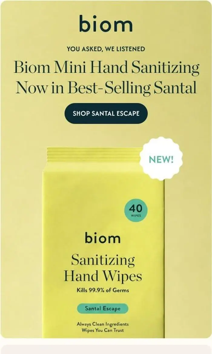 Biom: Mini Hand Sanitizing is back!