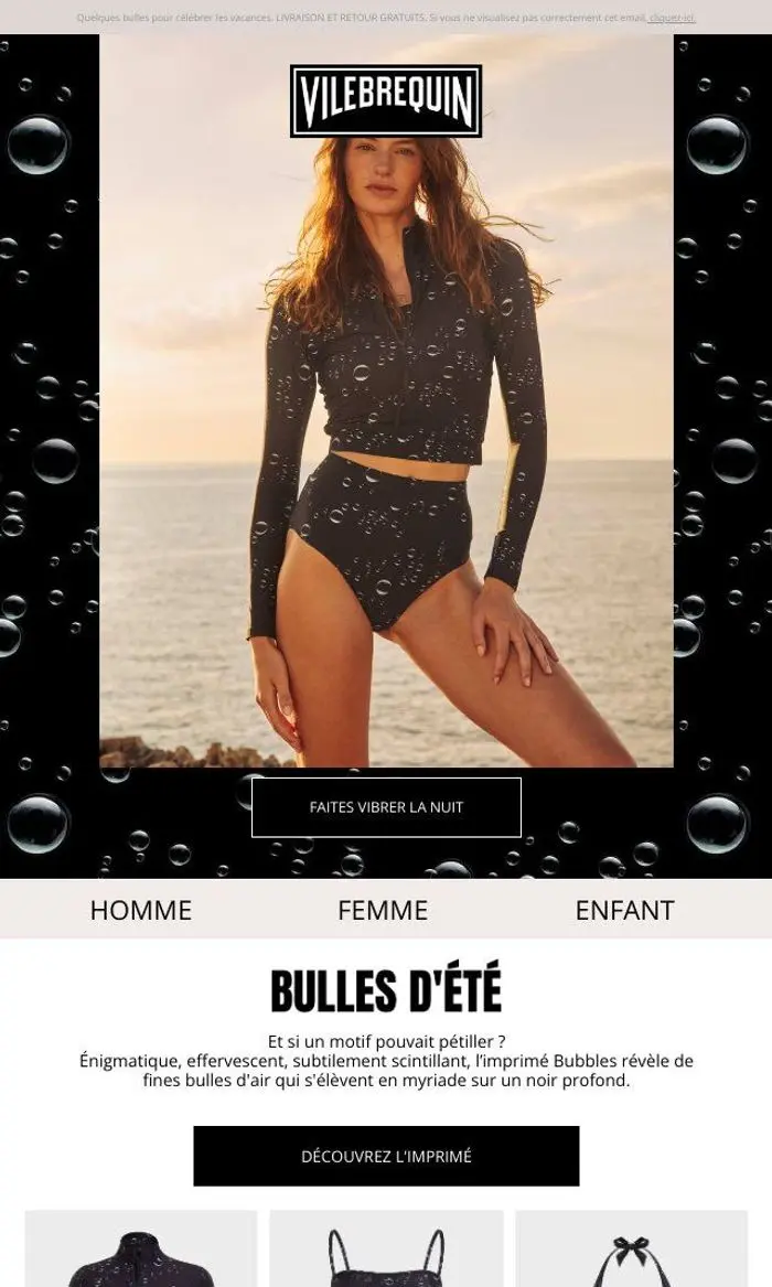 Vilebrequin: Faites pétiller votre été avec l'imprimé Bubbles