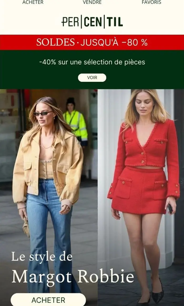 PERCENTIL: Le style de Margot Robbie. Pre-loved. 😍🔥