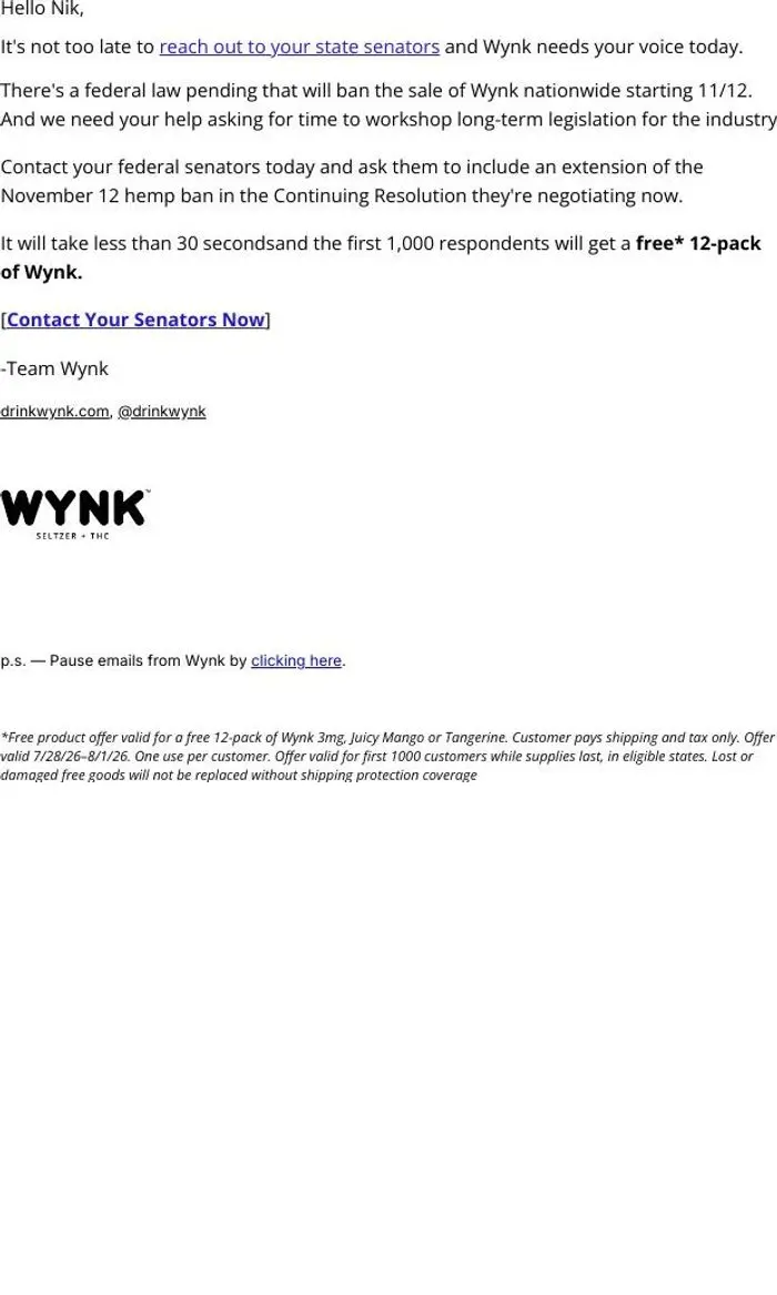 Wynk: Your support can make a real difference, friend.