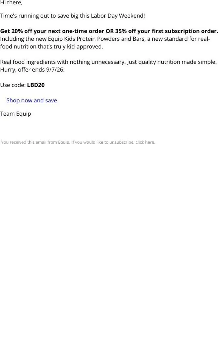 Equip: Don't Miss: Up to 35% Off!