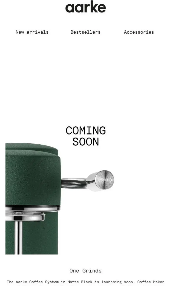 Aarke: A new black. A new green.