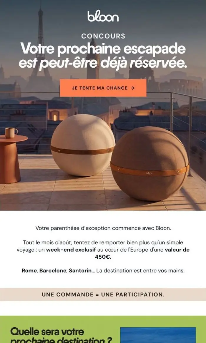 Bloon Paris: Un week-end en Europe à gagner 🌍