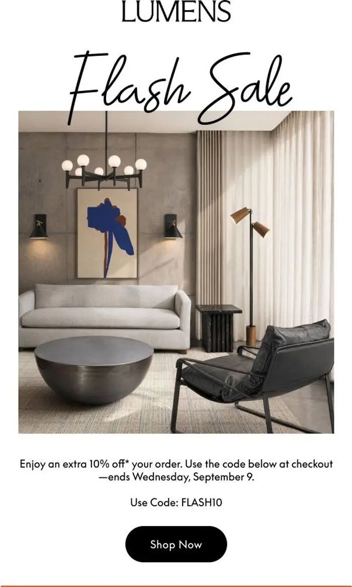 Lumens: Flash Sale: Extra 10% Off