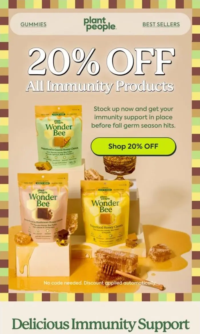 Plant People: The Immunity Sale is ON 🐝