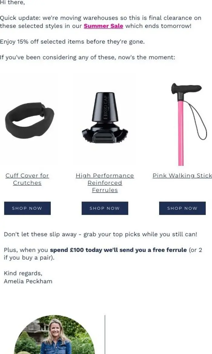 Cool Crutches: Hurry, Sale Ends Tomorrow! ⏰