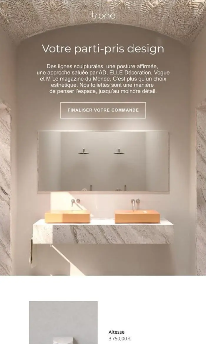 Trone: À deux clics d'un choix audacieux.