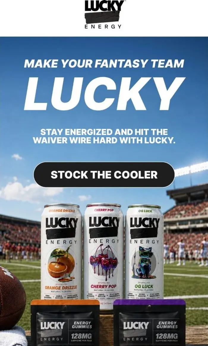 Lucky Energy: It's Football Season. Feeling Lucky?