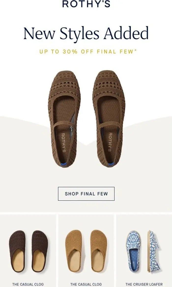 Rothy's: Can’t believe *these* are in Final Few.