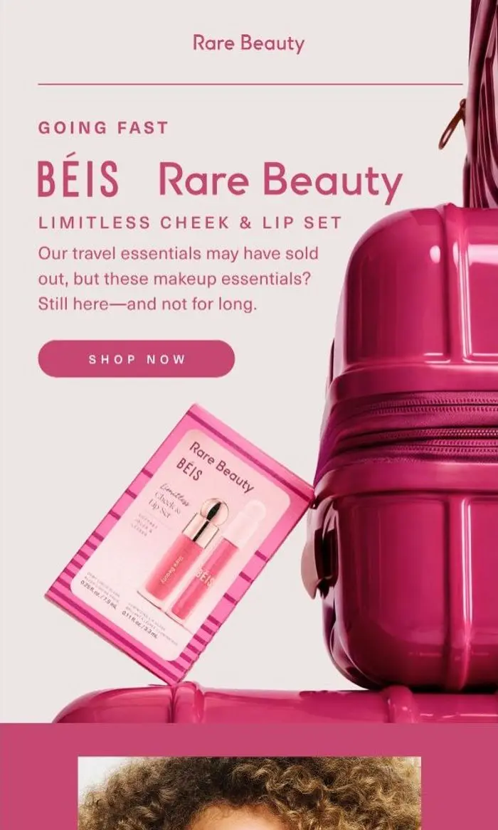 Rare Beauty: Almost gone: BÉIS x Rare Beauty Limitless Cheek & Lip Set