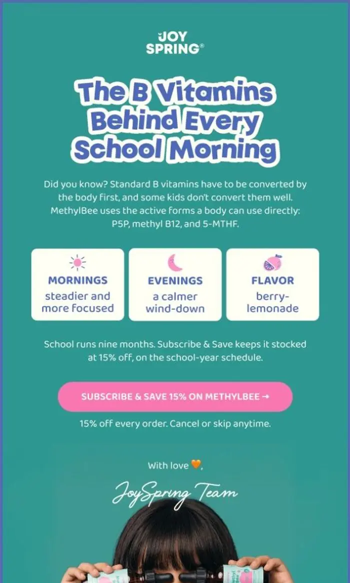 JoySpring: Berry-lemonade B's for picky kids 🍋