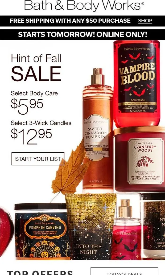 Bath & Body Works: get a first look at a ✨big deal✨ starting tomorrow…😍