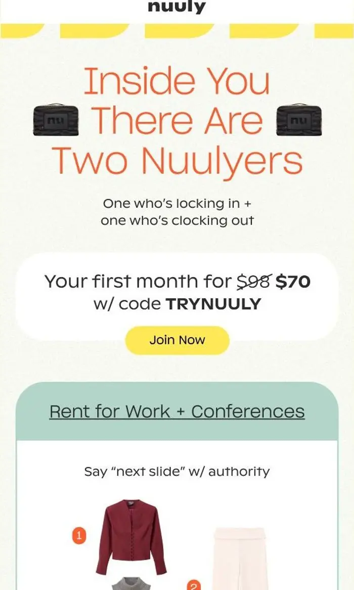 nuuly: EXAMPLE NUULIES + $28 OFF