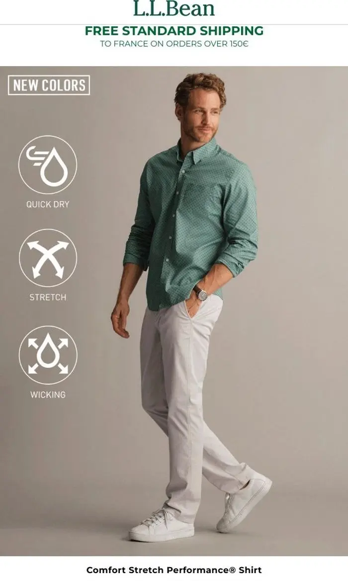 L.L.Bean International: Essential Shirts with an Easy Untucked Fit