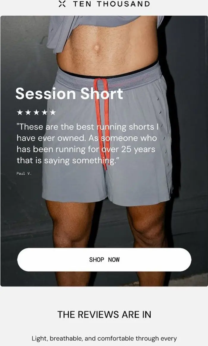 TEN THOUSAND: "The best running shorts I’ve ever owned”
