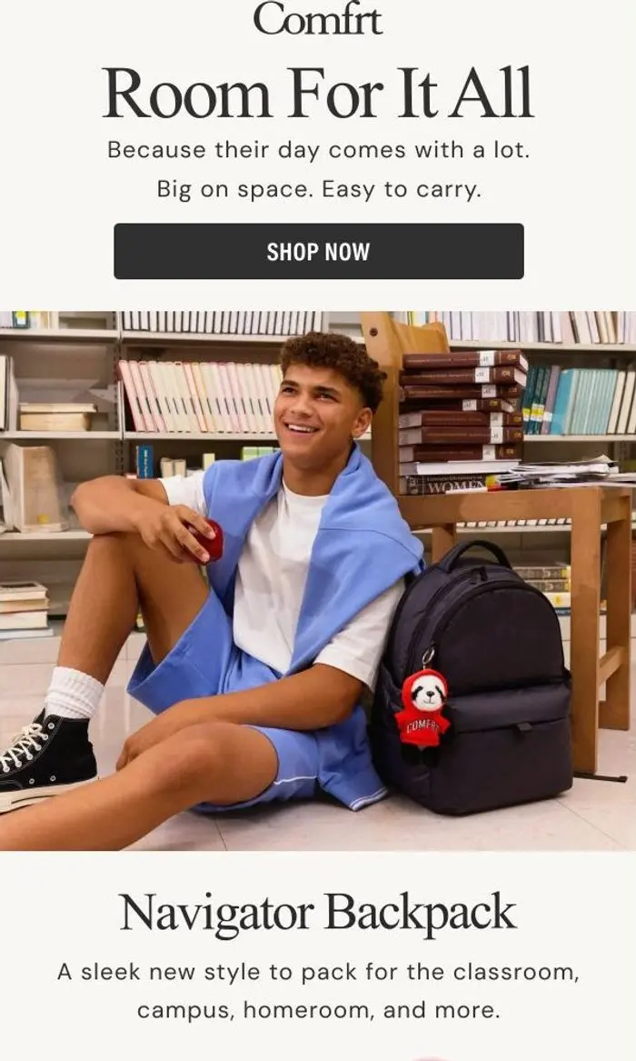 Comfrt: NEW Navigator Backpack Is Going Places🎒