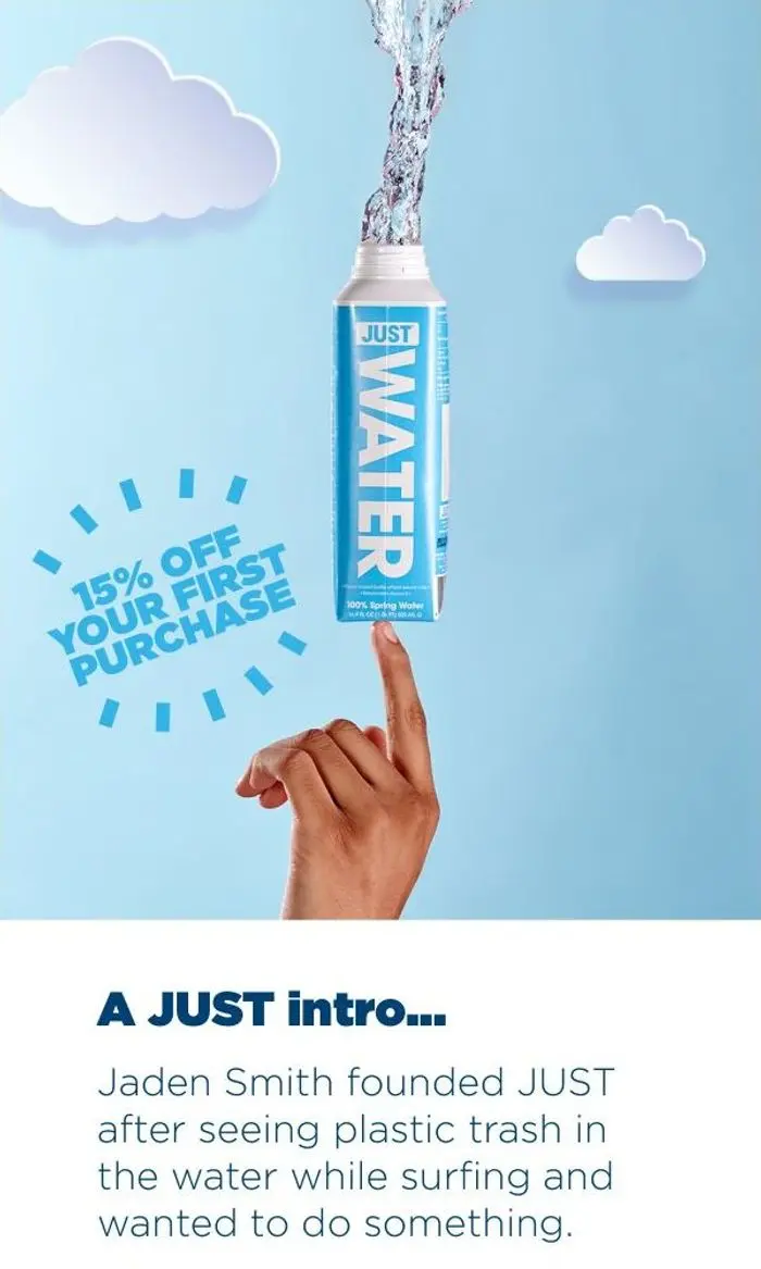 JUST: Don't forget your 15% off 💧
