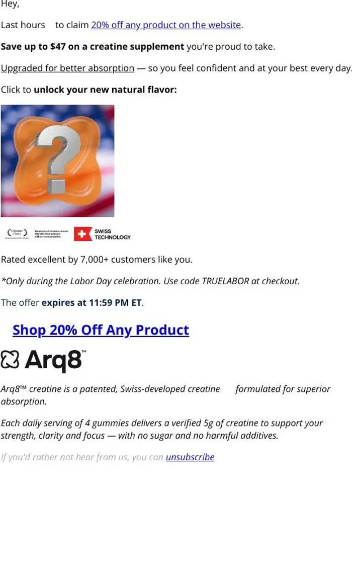 Arq8™ Creatine: And your next flavor is.. 👏