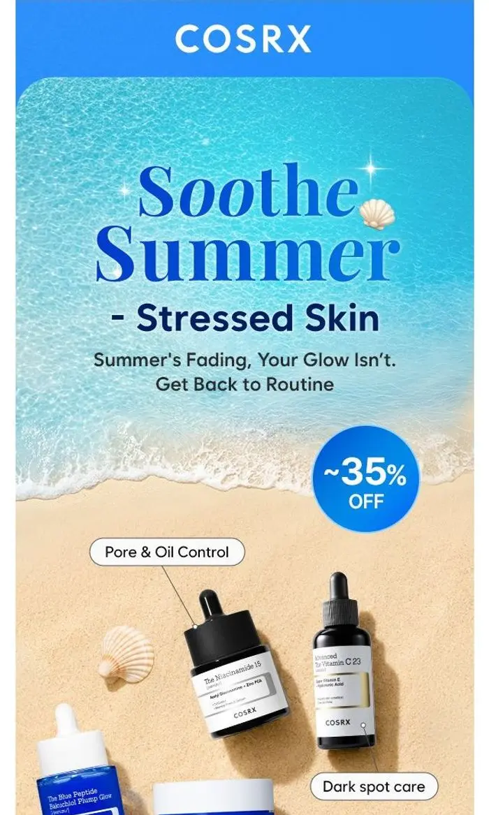 COSRX Official: Your Skin's Back-to-Routine Moment 💫Up to 35% Off