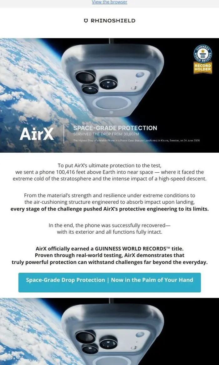 RHINOSHIELD IO: Can a Phone Really Fall from the Edge of Space—and Survive? 🚀
