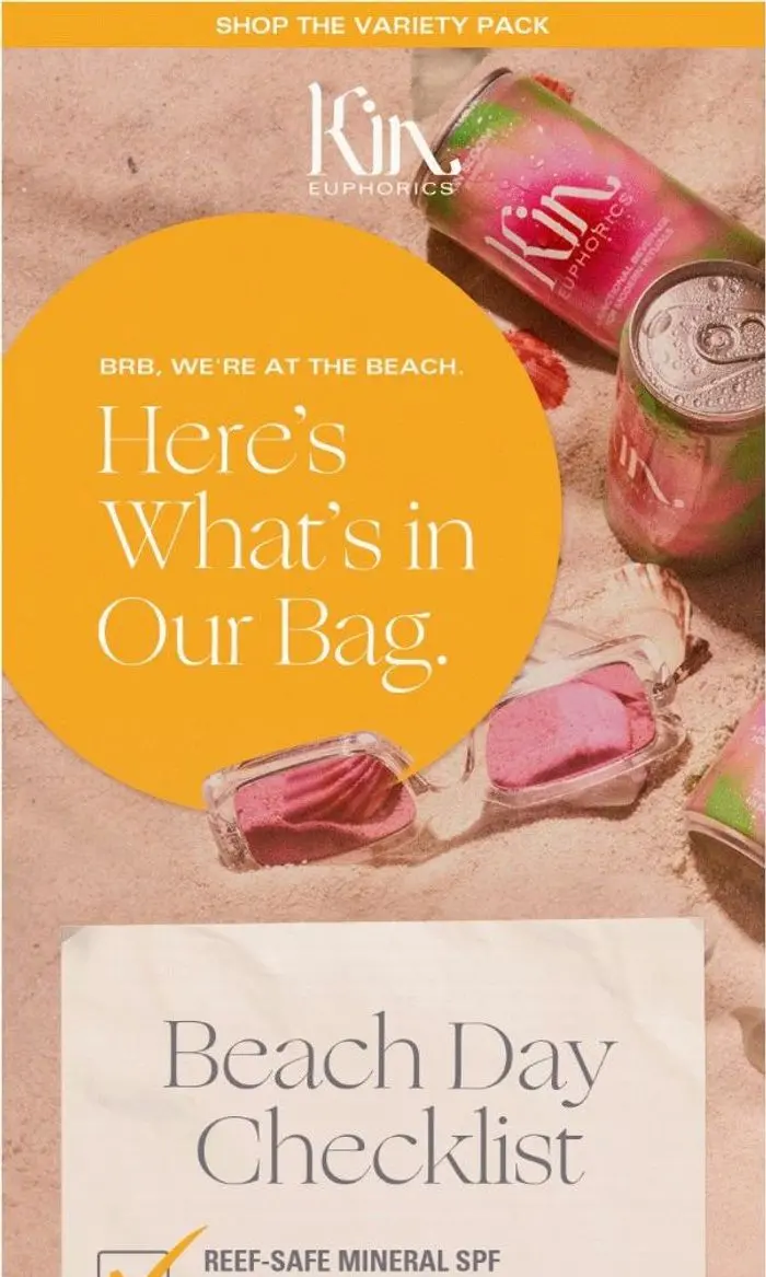 Kin Euphorics: The Ultimate Beach Day Checklist