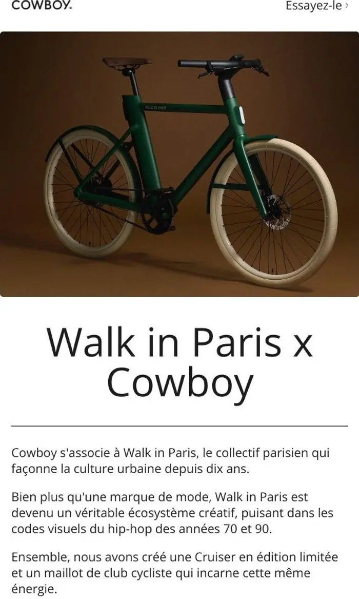 Cowboy: C'est arrivé : la collaboration Walk in Paris x Cowboy.