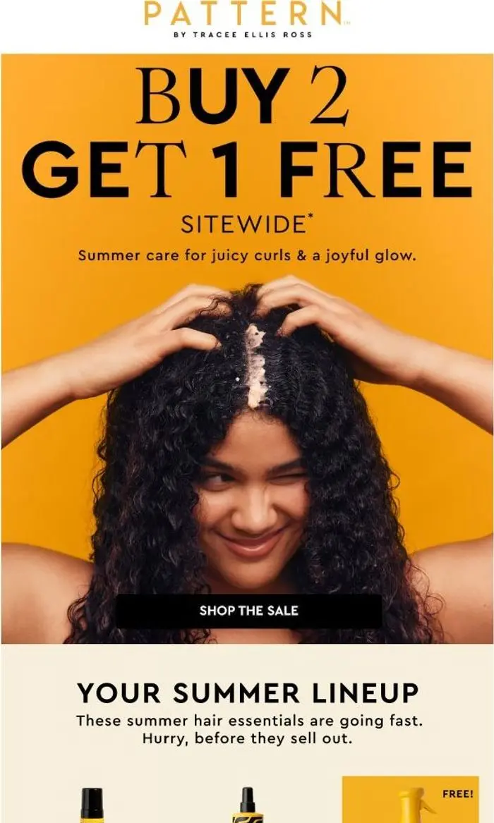 Pattern Beauty: ⏳ 1 DAY LEFT to Buy 2, Get 1 FREE
