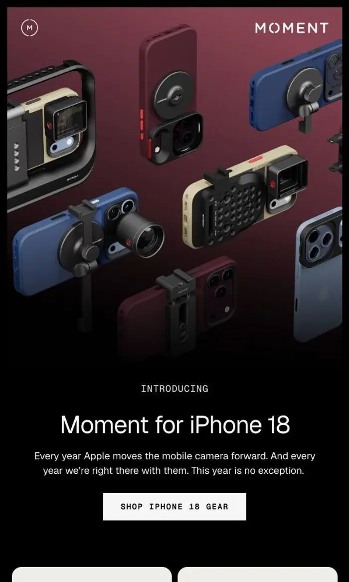 Moment: Introducing: Moment for iPhone 18