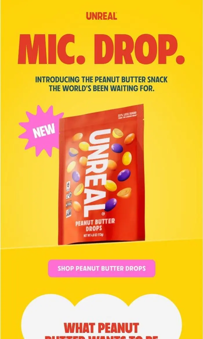 UNREAL Snacks: Peanut Butter Drops are HERE!!!