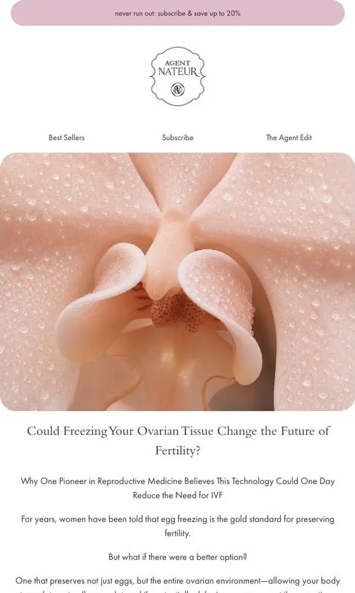 Agent Nateur: Ovarian Tissue Freezing