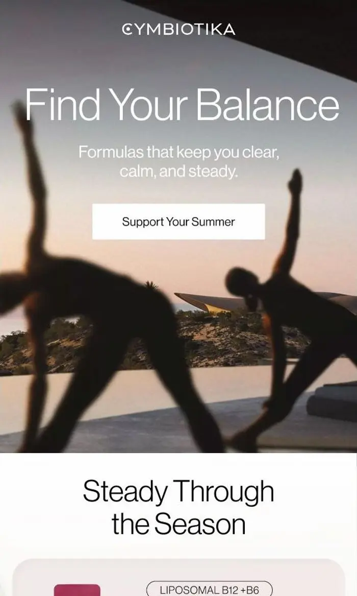 Cymbiotika: Stay steady throughout summer ☀️