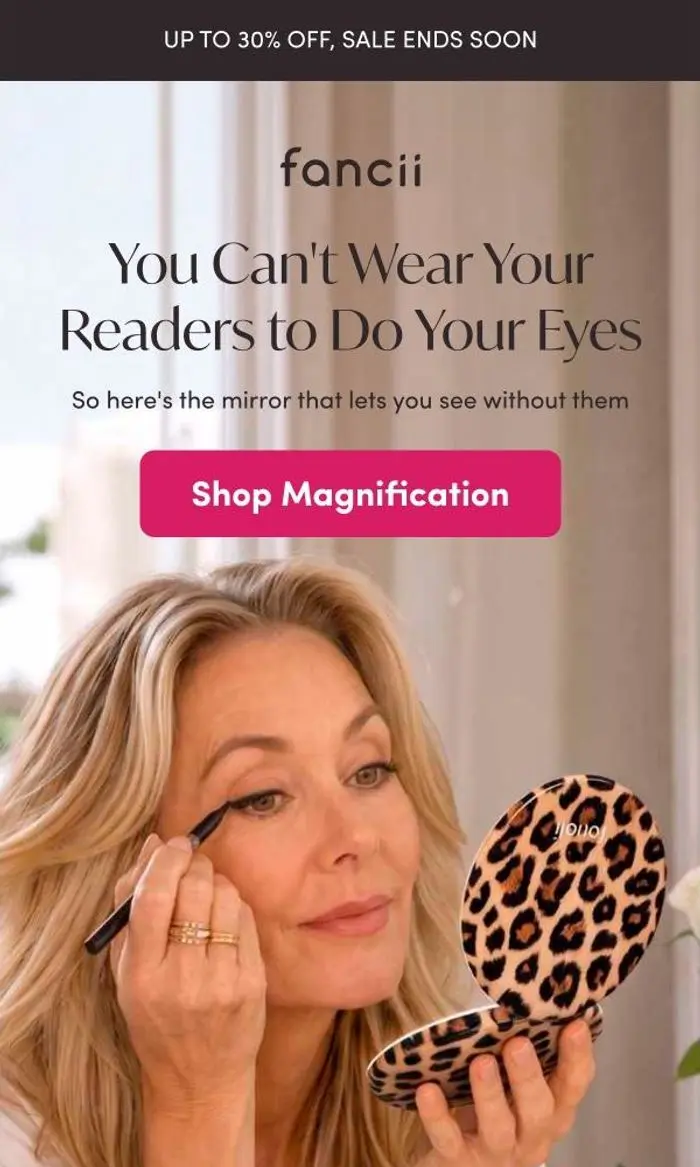 Fancii & Co.: You can't wear readers to do this