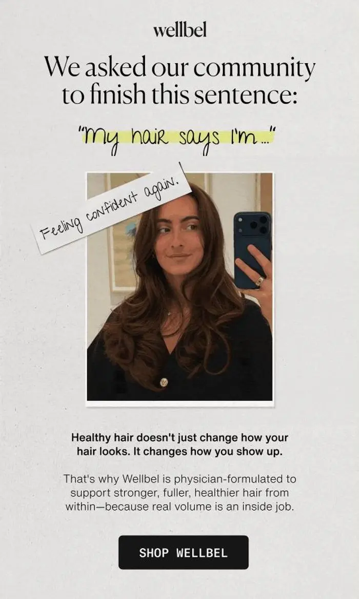 Wellbel: My hair says I'm…