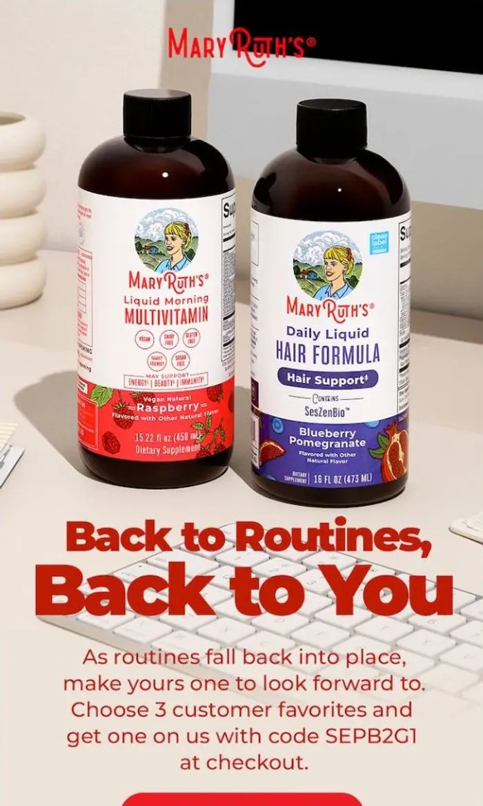 MaryRuth's: Your routine gets one FREE 💛