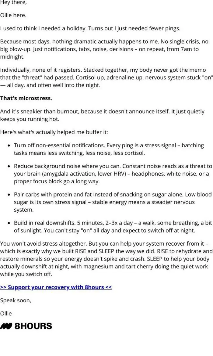 8hours: It's not burnout. It's 200 notifications.