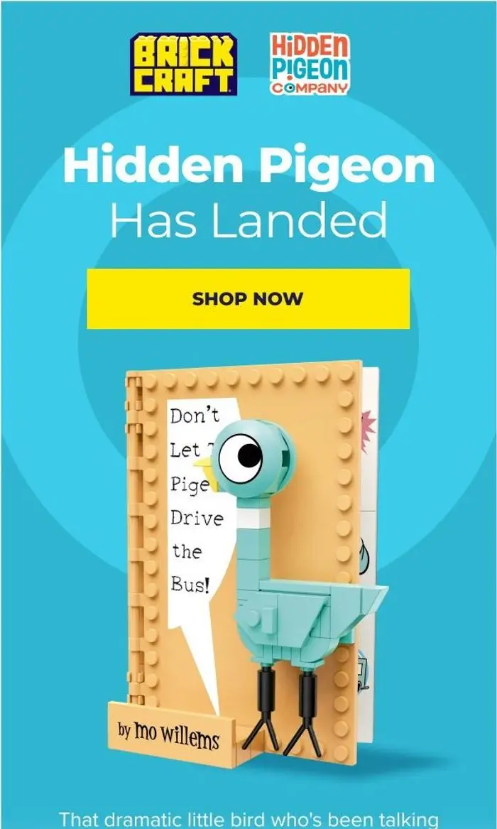 Brickcraft: NEW! Don’t Let the Pigeon Drive the Bus Set