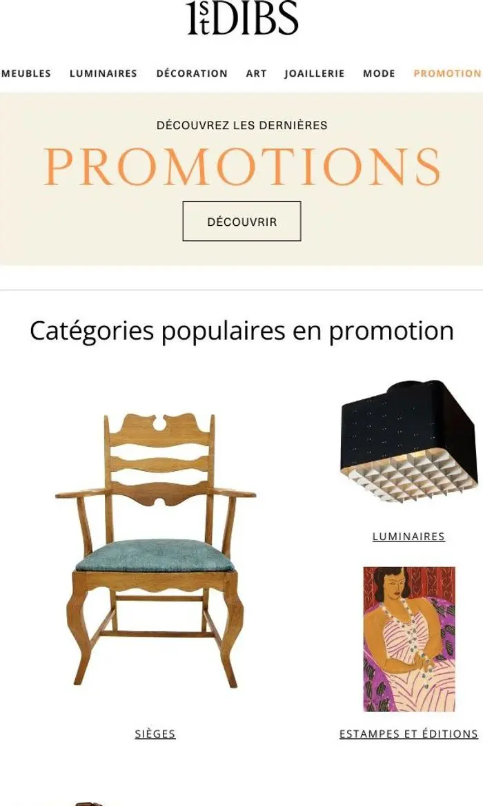 1stDibs: Actuellement en promotion : Furniture et Prints & Multiples