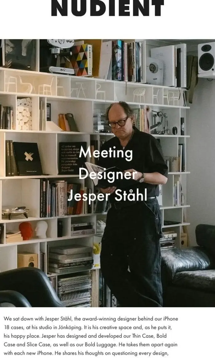 NUDIENT: Meet designer Jesper Ståhl