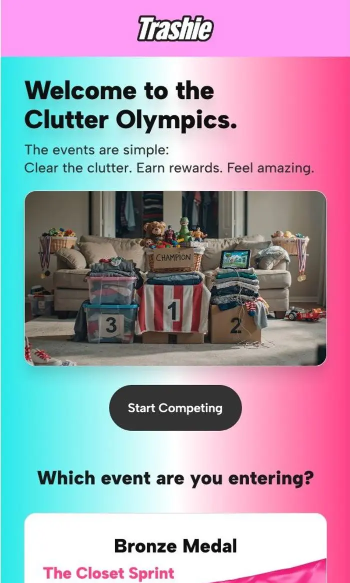 Trashie: Welcome to the Clutter Olympics
