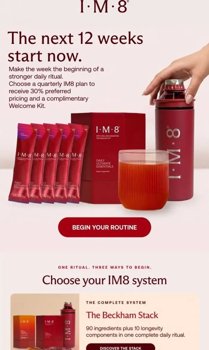 IM8: Celebrate 30% Off + Free Gifts