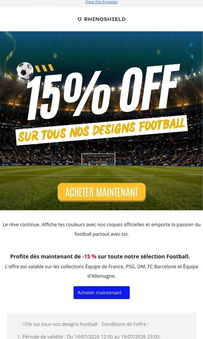 RHINOSHIELD FR: Allez Les Bleus ! 🇫🇷⚽️ Affiche tes couleurs avec RHINOSHIELD !