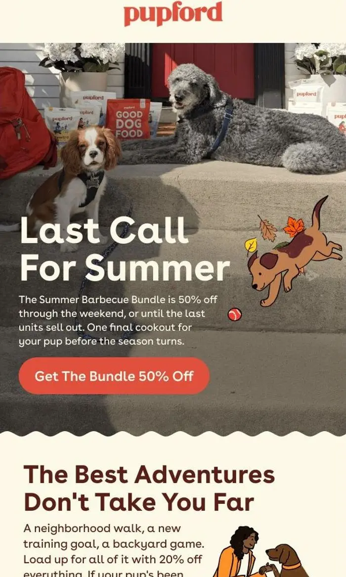 Pupford: 50% Off Summer Barbecue, All Weekend