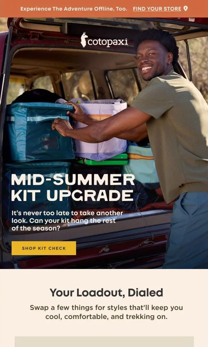 Cotopaxi: Never too late for a kit upgrade